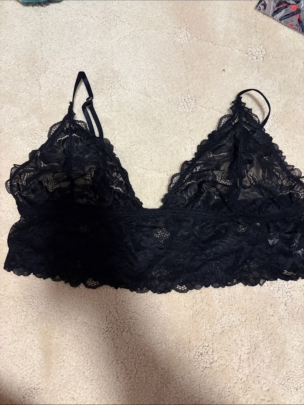 Intimately Free People Black Lace Bralette - Women's Intimates Large